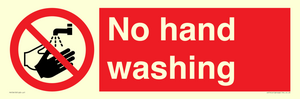 No hand washing